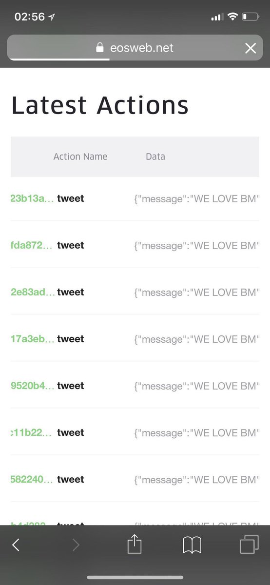 This is like 99% of transactions on <a href="/EOS_io/">Block.one</a> now. And it was like that 2 weeks go. We get it, they love you. <a href="/bytemaster7/">Daniel Larimer</a>.