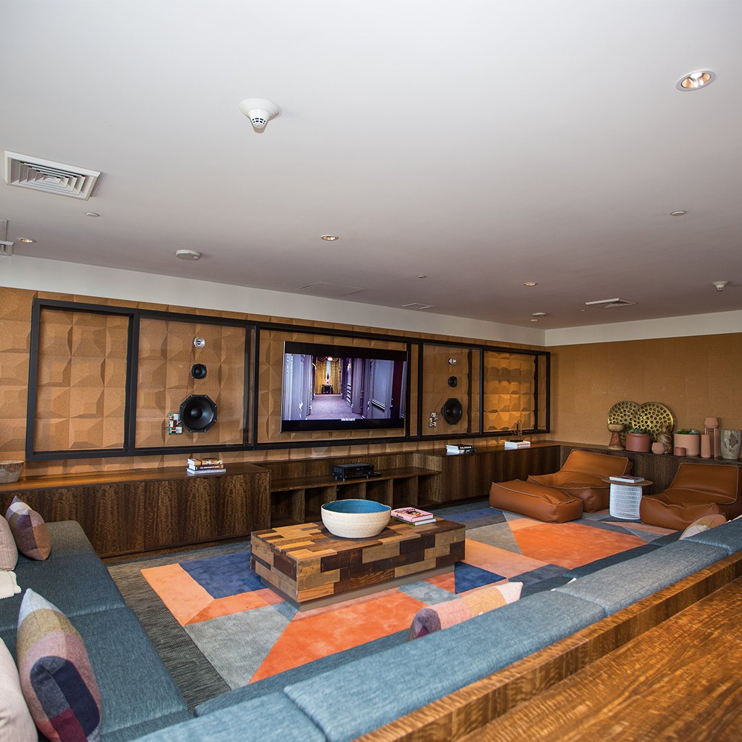 DezerDev's tweet photo. Hyde Midtown’s media room offers a private home theater experience. #DezerDevelopment https://t.co/DEbCDST4ik