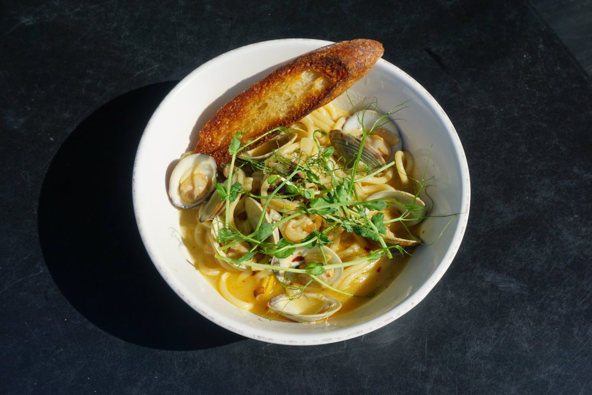 It’s Aged Thursday! Join us for $8 featured aged spirits and our special Ezra Brooks Rye Maple Rosemary Old Fashion. Also try our new Pici Vongole dish with Nicole-Taylor’s Pici, Iberico De Bellota, Little Neck Clams, and Fumet. #opensocietyindy #eatindy #yelpindy