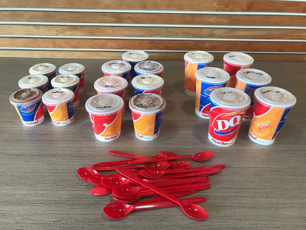 HalwellMutual's tweet photo. It's @DQCanada #MiracleTreatDay in support of @CMNCanada - so of COURSE we had to participate and support! The staff were all treated to delicious blizzards! #HalwellHelps https://t.co/zOjLoDugWN