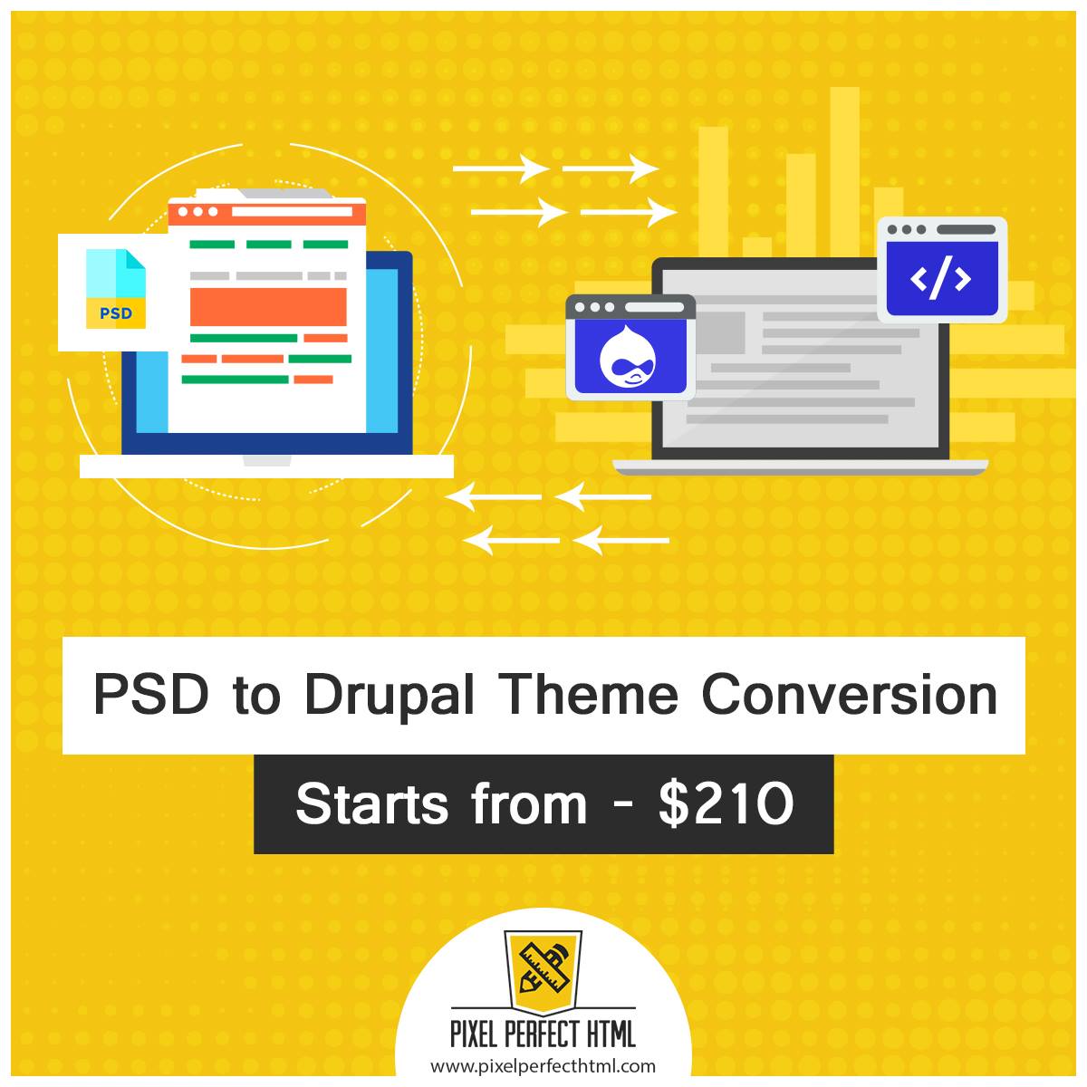 PixelPerfectHTM's tweet photo. #PSD to Drupal Conversion Services at Pixel Perfect #HTML. #Drupal is a powerful open source CMS generally deployed on large and complex websites.

Order You #DrupalConversion service only at $210!!
https://t.co/1uPnOD8HJ9 

#Development #HTML #PPH #PSDconversions #WebDevelopment https://t.co/0DkW3Vsfoc
