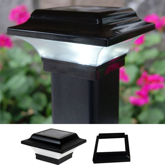 Imperial Metal Solar Post Cap with adapters
Black for 2x2 to 3x3 Posts
2", 2.25", 2.5": bit.ly/2nmMXL0
3x3: bit.ly/2Os5sJL