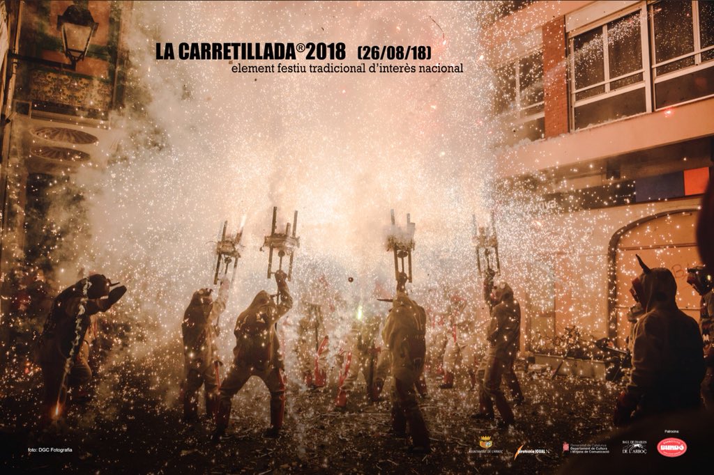 Ja ha començat el compte enrere. La Carretillada 2018 el diumenge 26 d’agost a l’Arboç.

#lacarretillada2018 #balldediablesdelarboç #diablesarboc2018
#foc #folklore #catalunya #tradició #diables