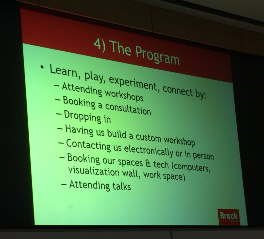 arlabrat's tweet photo. #DPI2018 What's expected for the DSL space at Brock Rankin Family Pavilion: Learn, play, experiment, connect https://t.co/jYre8enTSN