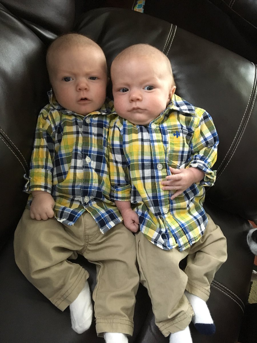 Rolling into their 2 month check up like “where are the twin girls at?” #BostonBros #singlereadytomingle