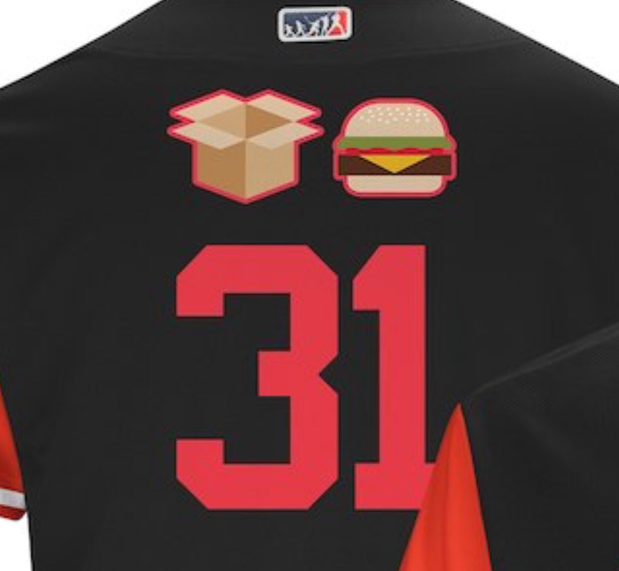 Darren Rovell on X: JUST IN: @dbacks pitcher Brad Boxberger will become  first player to have only emojis on his nameplate. He'll have a box and a  burger for Players Weekend games (