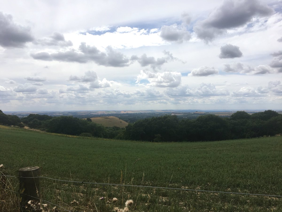 Wonderful afternoon walking above the #valeofpewsey - thank goodness for clouds and a cool breeze #summertime #hampshire