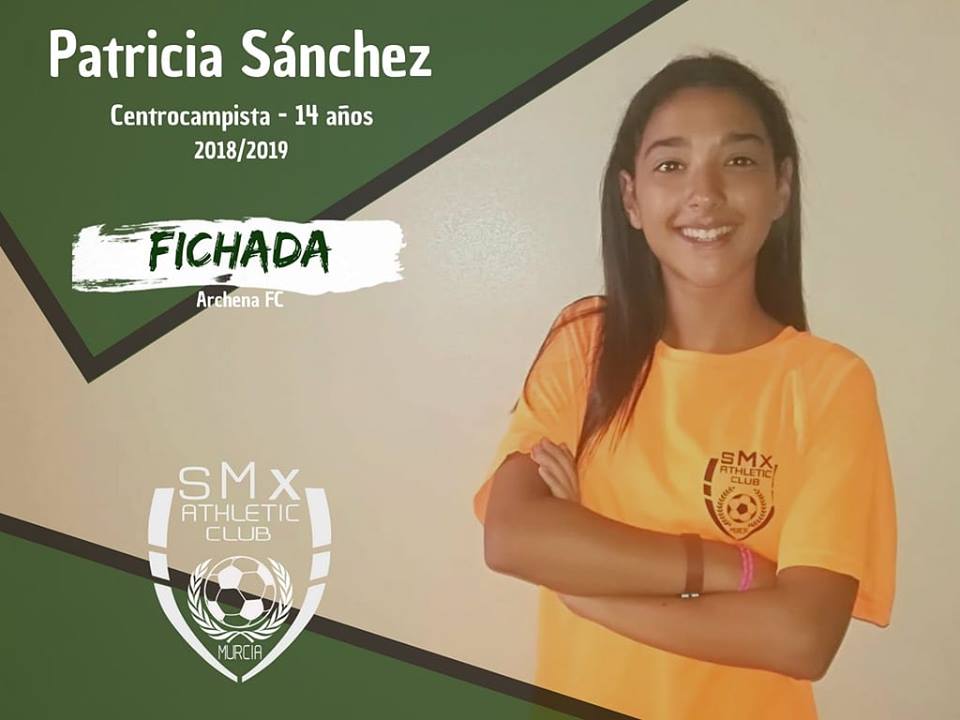 ¡Pedazo de jugadora se lleva el SMX Athletic Club de Murcia! 

Queremos desear muchísima suerte a nuestra exjugadora Patricia Sánchez en su nueva aventura futbolística. ¡A por todas Patri! 😜