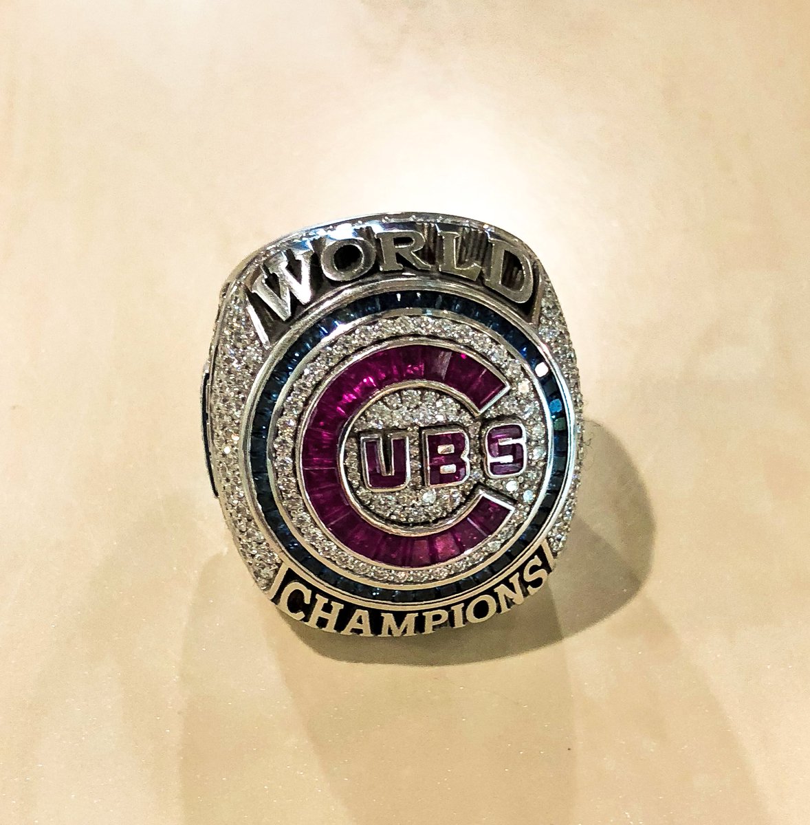 ProAthlete's tweet photo. Former Pro Athlete employee and Alumni Member, @TommyHottovy, stopped by the office today to show off his @Cubs World Series ring! How cool? #OnceAProAlwaysAPro #AlumniProgram https://t.co/FvuLml6nzk