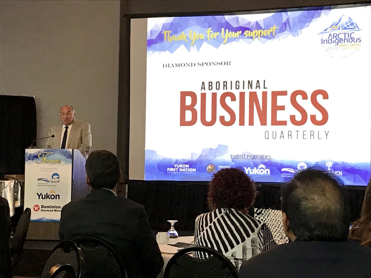 VaxGroup's tweet photo. We’re off!! Hon. @RanjPillai1 provides Welcome Remarks alongside Hon. Premier McLeod during @YukonFNCC Arctic Indigenous Investment Conference in #Yellowknife #AIIC18  #InvestCanada #InvestNorth https://t.co/2atuqIRwZx
