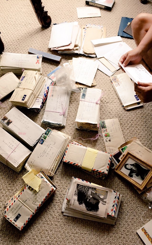 sumacy's tweet image. my parents were in a long distance relationship for a few years after my dad moved to the u.s but they kept in touch through all these letters.. do you hear me crying