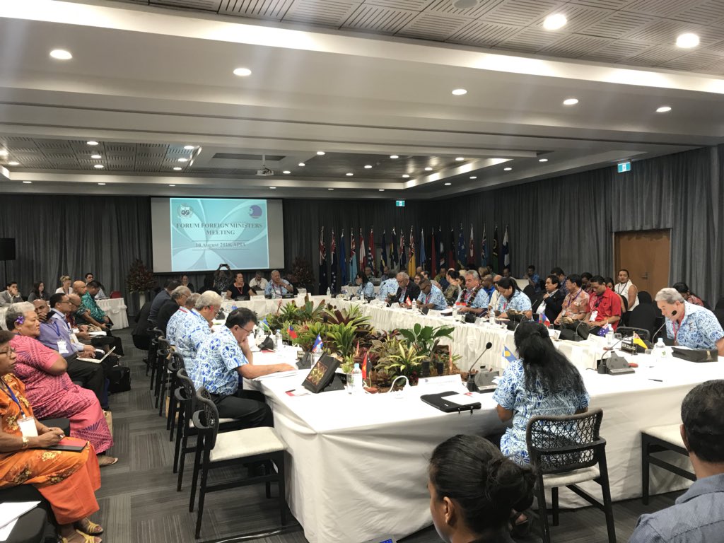Forum Foreign Ministers Meeting about to begin in #Samoa. #FFMMSamoa
