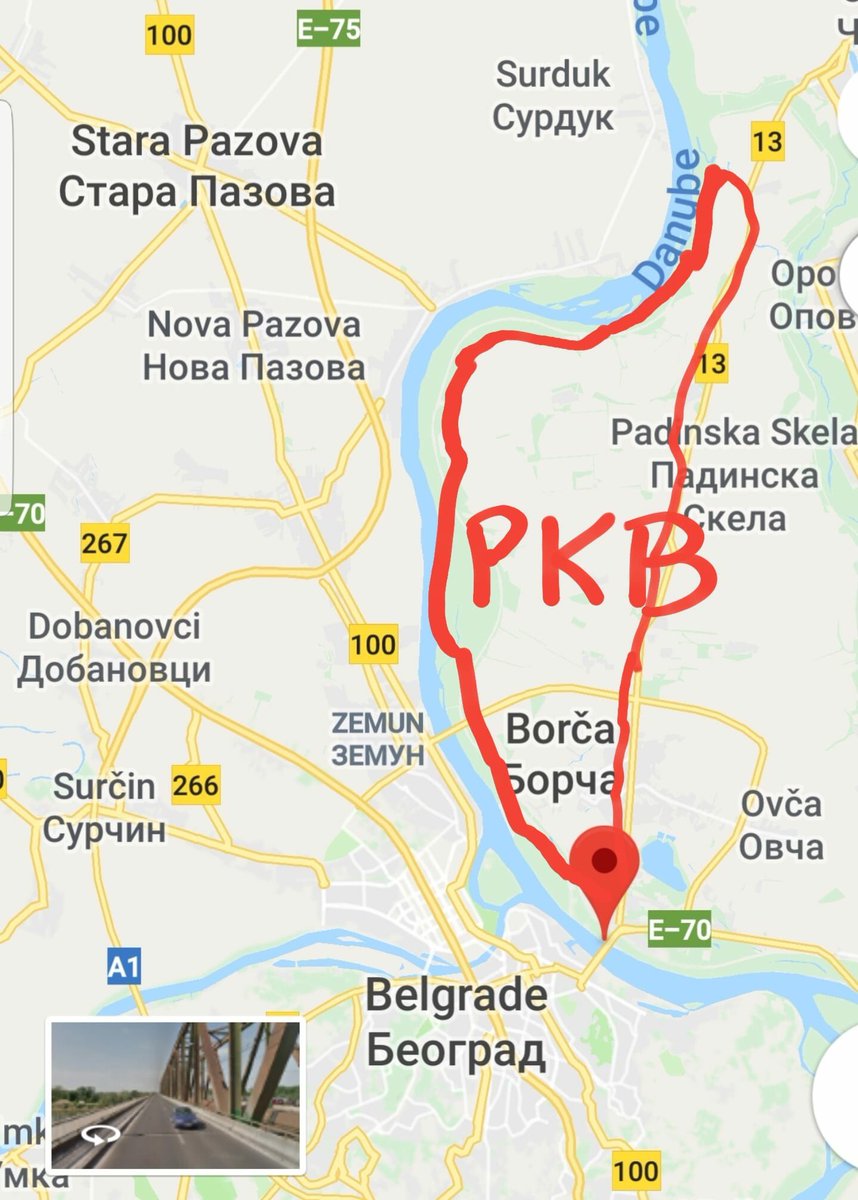 Veroslavns's tweet photo. Pogledajte malo na google mapama koliki je ovo prostor i kakva pozicija. Površina PKB je oko 40% u odnosu na ceo grad Beograd. Samo 104 mil. EUR. https://t.co/Fvf4K59qkj