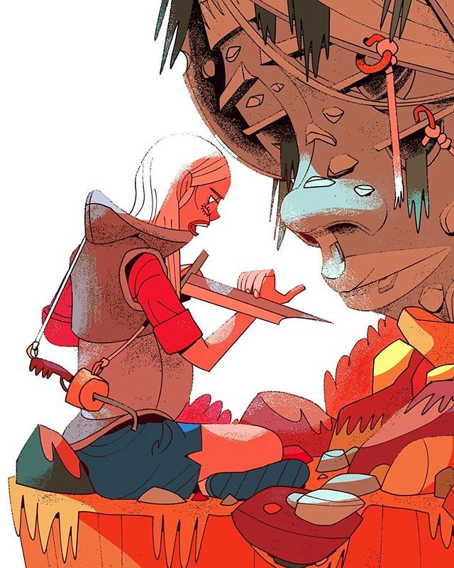 Been trying to use more texture. Hopefully over time I will be a natural texturiser, texturing as I go, but for now I get to the end and go 'texture time.' And shortly after that 'instagram time' and finally 'change whole big bits of the drawing time.' #… ift.tt/2M9AedG