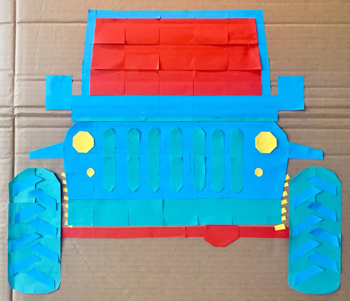Who likes arts and crafts?? You can make a jeep out of anything including sticky notes🤯 #JeepLife #Jeepmafia <a href="/Jeep/">Jeep</a>