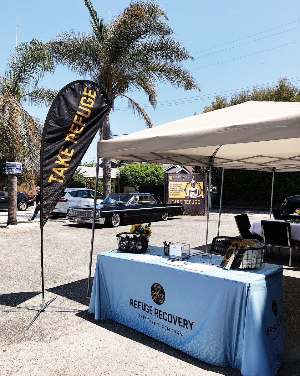 _RefugeRecovery's tweet image. The entrance to our open house last Friday, and as the sign says, and as we believe: "All beings have the power and potential to free themselves from the suffering of addiction." #TakeRefuge
