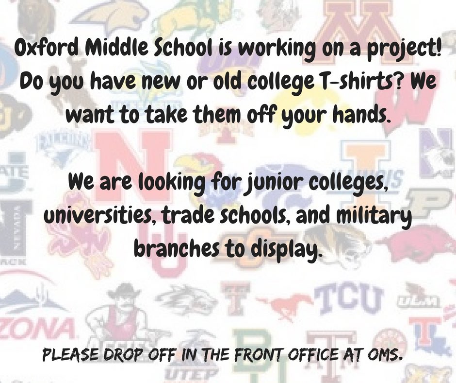 Oxford Middle School (@osd_oms) on Twitter photo Can you help us?? Can you help us??
