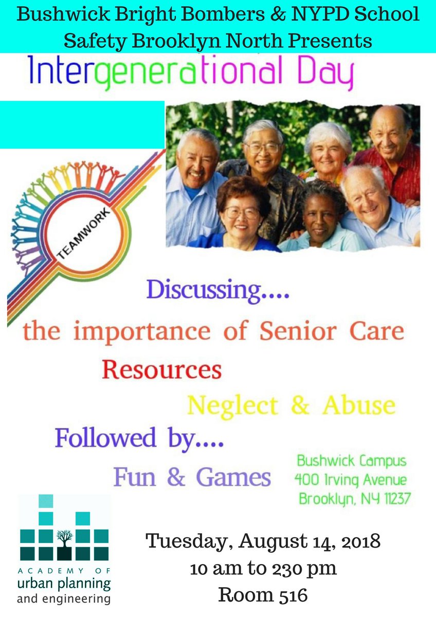 aupebrooklyn's tweet photo. Our AUPE Bushwick Bright Bombers are putting together their culminating event bringing awareness to senior care, neglect and abuse. They are learning to celebrate our elders and give back to our Bushwick community through service learning. Join us #cherishourelders #aupefirst https://t.co/KdnJBMSIrT