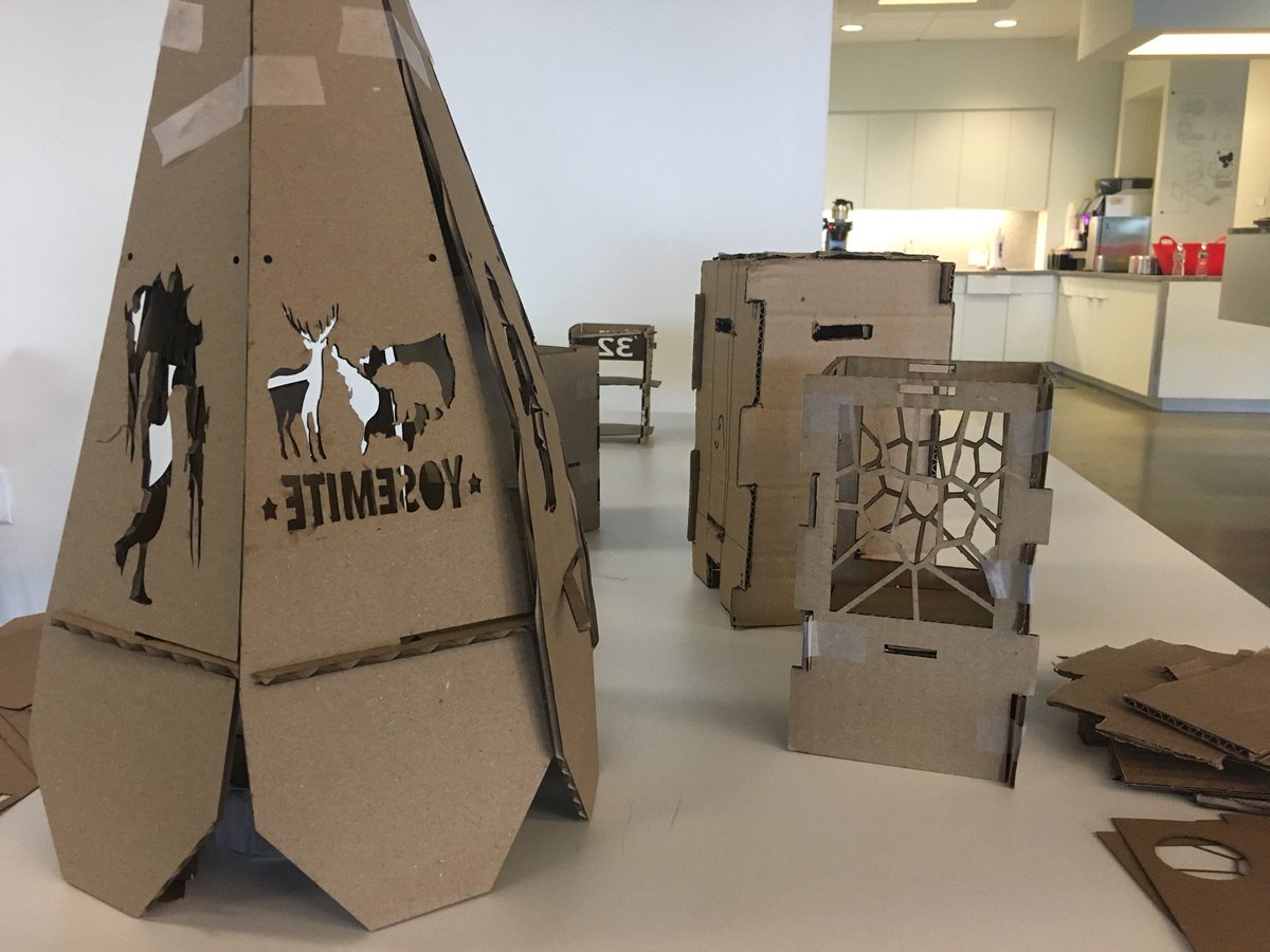 mstuenkel's tweet image. .@InneractProject x @autodesk diversity making magic! These are some of the early lamp prototypes made by students #designforinclusion #edtech