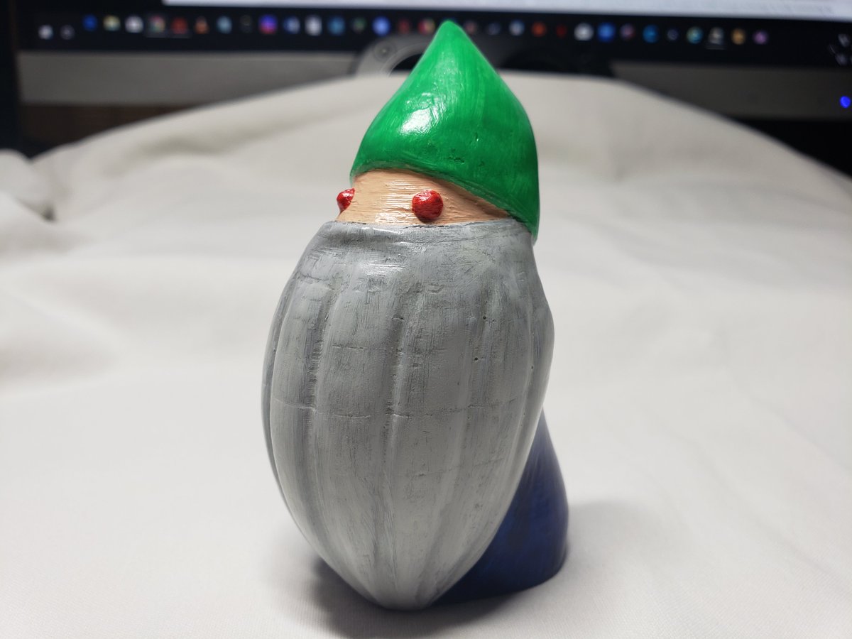 Technogog's tweet photo. 3D Printed and Painted Evil Dwarf Gnome #3d #3dprint #3dprinted #3dprinting #3dprinter #gnome #gnometheworld #gardengnome #dwarf #evil #mpselectmini https://t.co/9V3H94HMD2