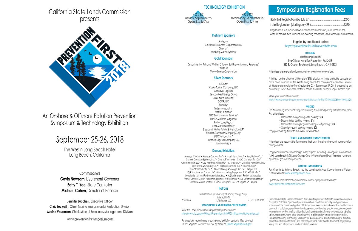 CAStateLands's tweet photo. The 2018 Prevention First exhibit hall is almost sold out! Please sign up soon if you are interested in an exhibit to ensure inclusion in our program and signage. More info here: https://t.co/P3D6YifUVW
#PreventionFirst2018 https://t.co/mFlYz20fuU