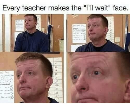 ms_scleveland02's tweet photo. When you finally master the “I’m waiting” face and then Dr. Juli Dixon asks you to “Make 5”... My husband can’t wait for school to start so I can stop practicing “Make 5” on him. Teachers are such nerds! #DNAmath #LCEEQmath @thestrokeofluck @ed_nolan @TLAMath @georgejroy https://t.co/6usOaaGBAY