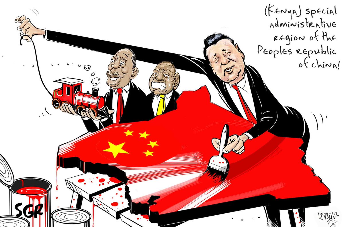 solo_ambuku's tweet photo. @madteejay @DavidNdii A hostile takeover by the #ChineseDragon to boot, heck, #ChineseStateCaptureKE is real already! #SGRheist is our #Waterloo . #EconomyKE = #DebtKE = #CorruptionKE. #Resist usury and local kleptomaniacs! #SGR ๐ https://t.co/9hx1Elerdj