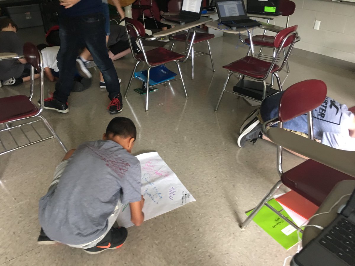 RadfordAmy's tweet image. Today we worked on sharing our opinions on argumentative writing prompts.  #7thELA