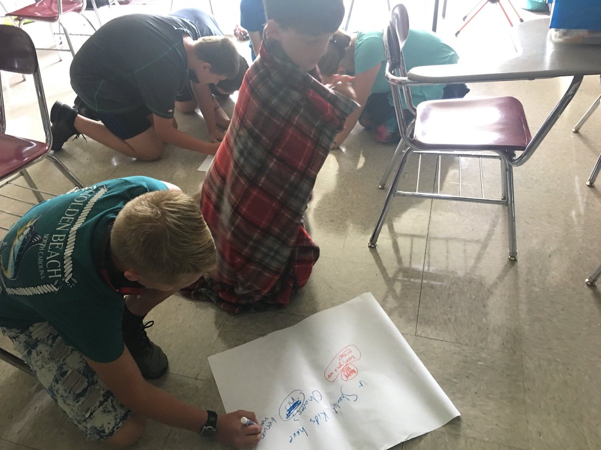 RadfordAmy's tweet image. Today we worked on sharing our opinions on argumentative writing prompts.  #7thELA