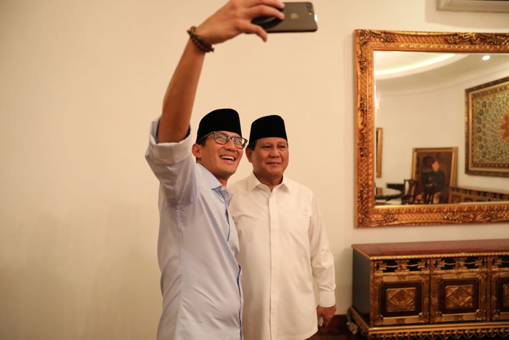 Bismillahirrahmanirrahim. Kita maju untuk Indonesia sejahtera. #IndonesiaSejahtera #PrabowoSandi