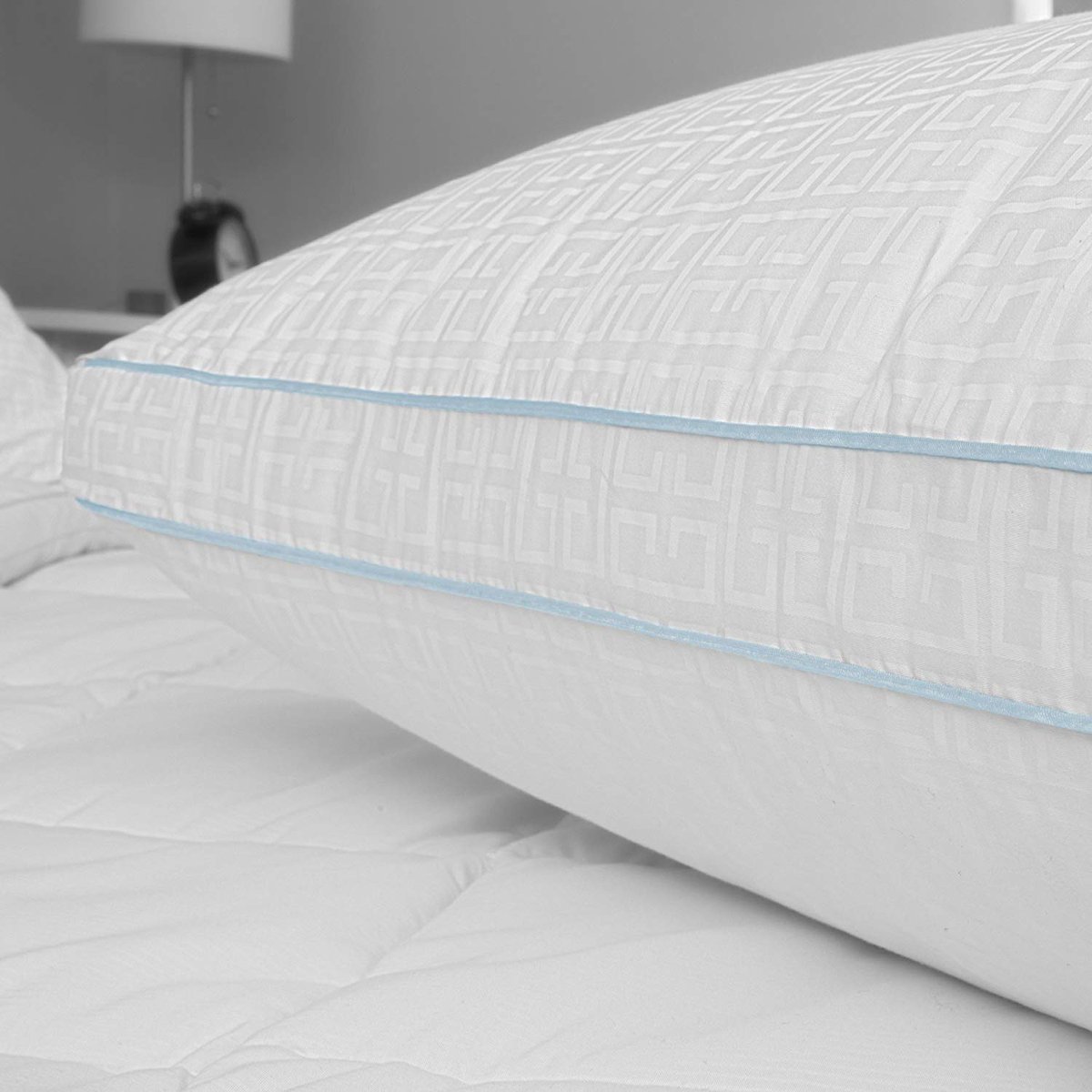 BioPedic signature Greek key down alternative hypoallergenic pillows offer extraordinary support! Buy <a href="/amazon/">Amazon</a> for only $35! ow.ly/PkmF30lf6FU