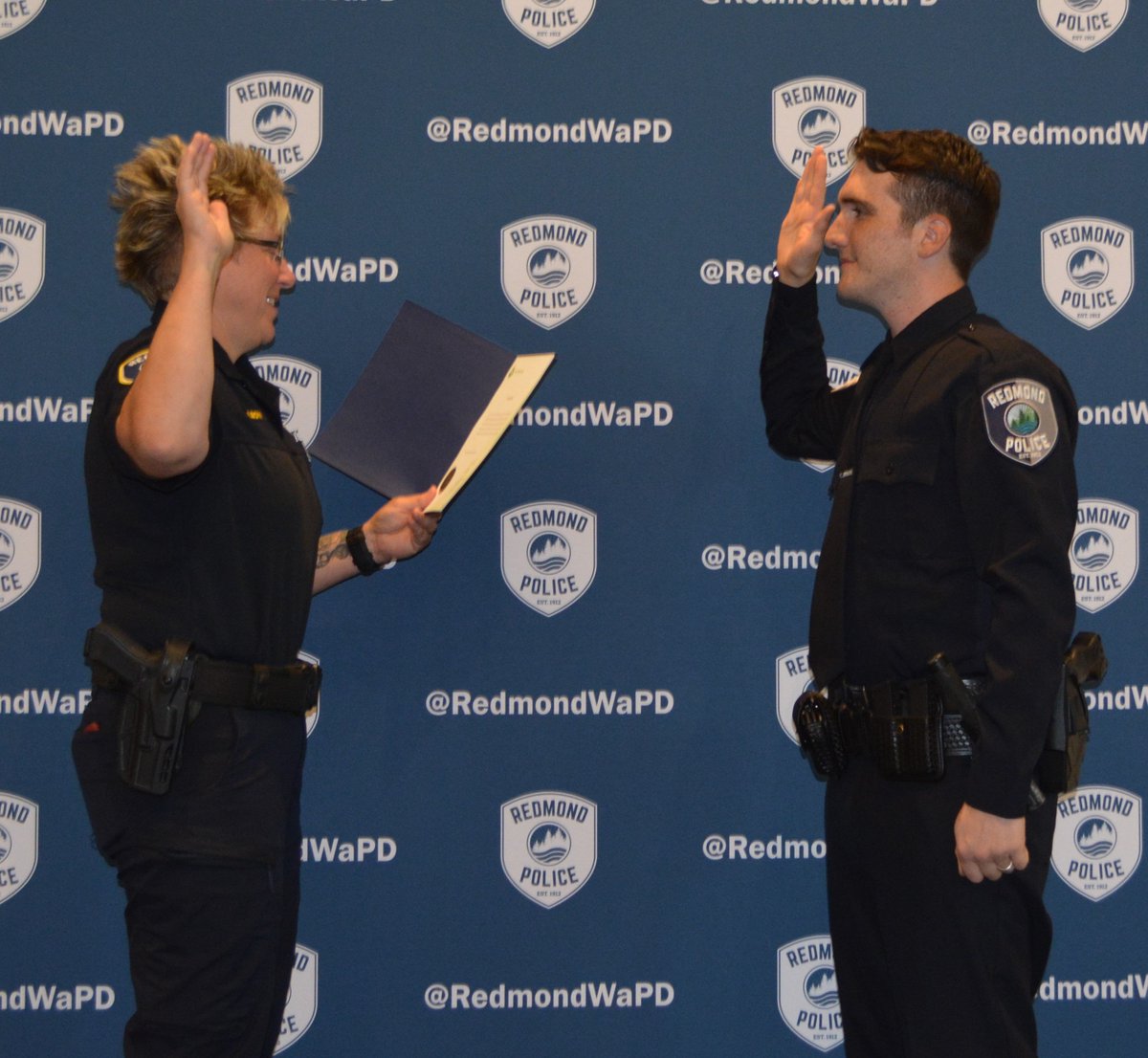 RedmondWaPD on Twitter "Two new excellent people officially joined the