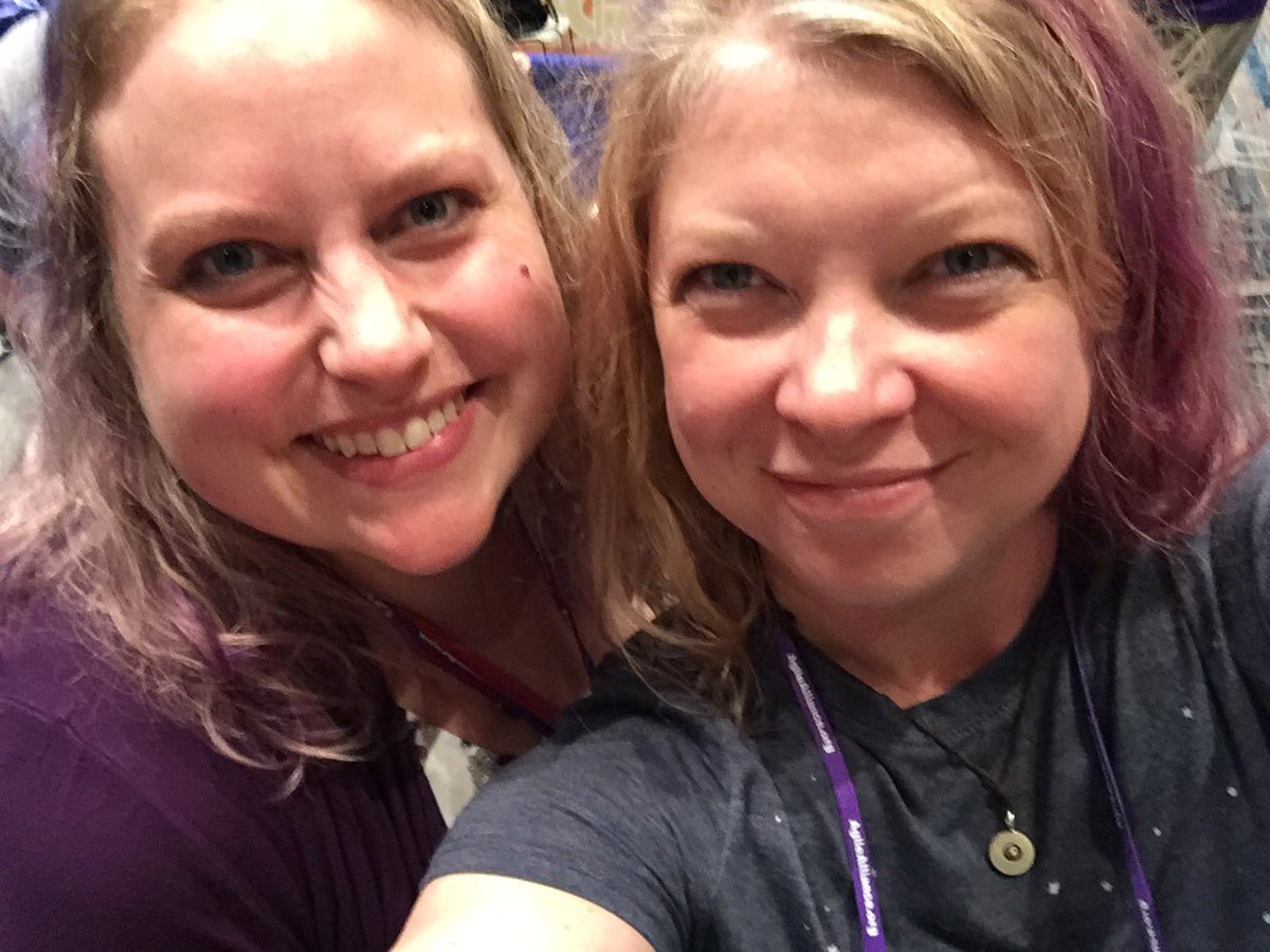 Twinners! #purpleshirtpride #agile2018