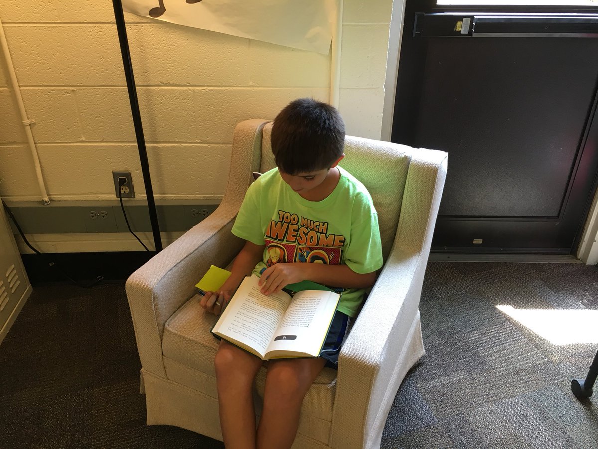 “Reading is thinking!” Readers practice noticing their thinking and questioning during independent reading. <a href="/DeAnnaSMartin/">DeAnna Martin</a> #tvtigers2018