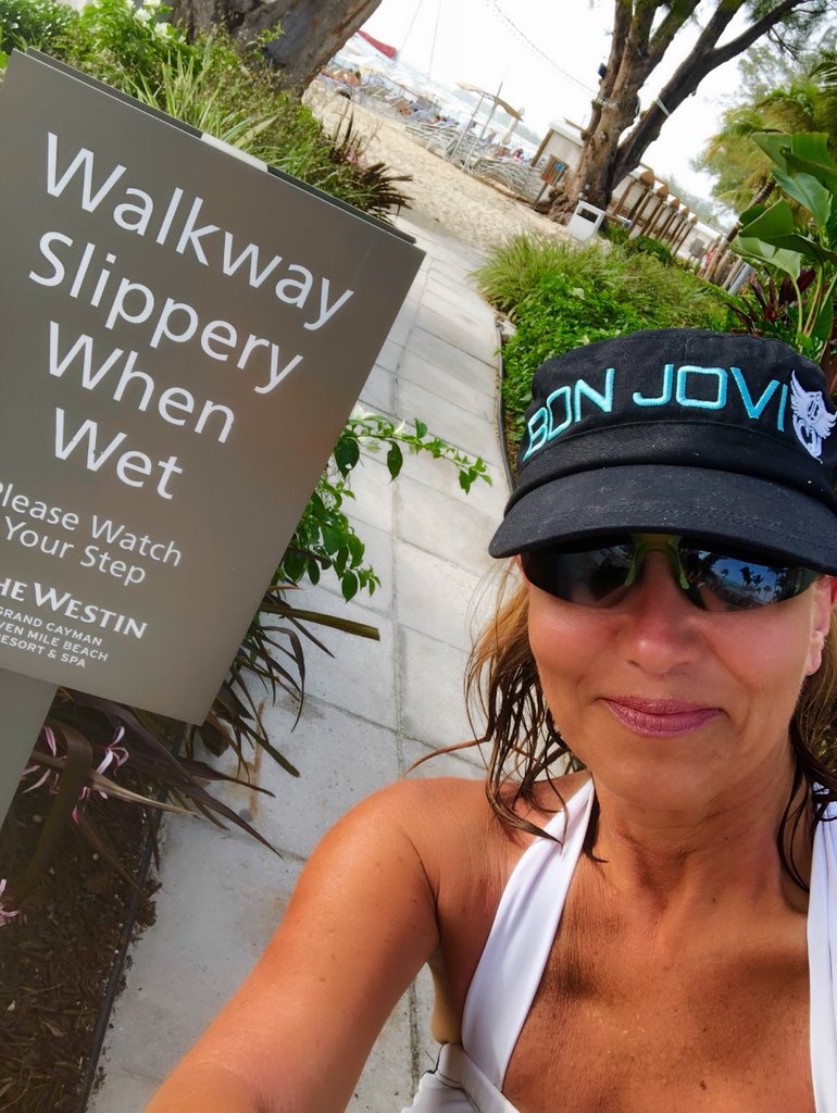 When you are wearing your <a href="/BonJovi/">Bon Jovi</a>  Merch on vacation and you pass this sign, it’s a must-have picture!  <a href="/jonbonjovi/">Jon Bon Jovi</a>  #AlwaysAJoviGirl #ProudToLoveBonJovi