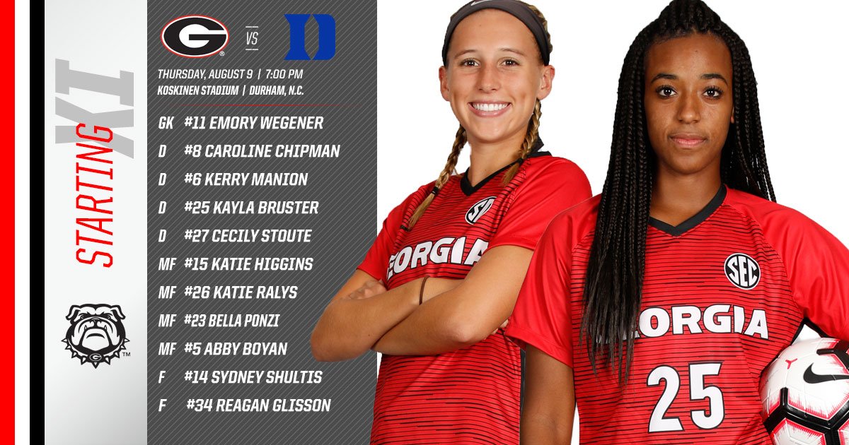 UGASoccer's tweet photo. Tonight's Starting XI

🐶 vs 🔵😈 https://t.co/c55p2ioa3K
