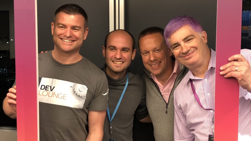 awssecuritysyd's tweet photo. @captainklein - thanks for sharing some of the updates with us last night. Great event #devlounge with @jeffbarr @VinceBrou @stphnwallace @PierreLiddle https://t.co/6y7uAyHAPr
