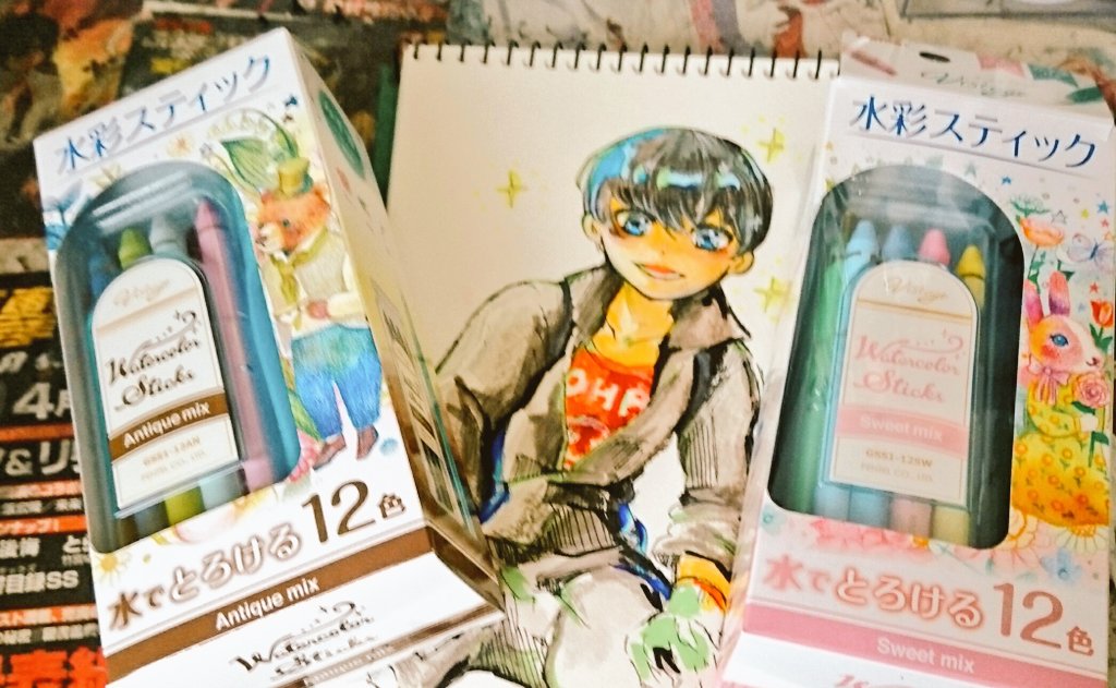 Twitter இல 乾燥果実 ぺんてるから新しく発売されたヴィスタージュ水彩スティックとコピックで描いた謙信くん 水彩筆ペンつきで 水彩スティックの入ってる容器も瓶みたいでかわいい 色味もアンティーク ビビッド スウィートと12色セットが三種類あって お得 Twitter இல 乾燥果実 ぺんてるから新しく発売されたヴィスタージュ水彩スティックとコピックで描いた謙信くん 水彩筆ペンつきで 水彩スティックの入ってる容器も瓶みたいでかわいい 色味もアンティーク ビビッド スウィートと12色セットが三種類あって お得