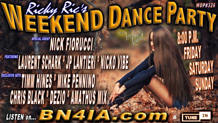 WkndDanceParty's tweet photo. #InTheMix 8p Fri. #WDP326
@rickyricmix
@nickfiorucci
@MikePennino
@DJTimmHines 
@chrisblacknyc
@DezioOfficial
@lsselection
@JPLantieri
@Nicko_Vibe 
@amathusmix
🔊 https://t.co/bYZahvMEEF #dance #radio 🔊 https://t.co/OMlm7eiSOO