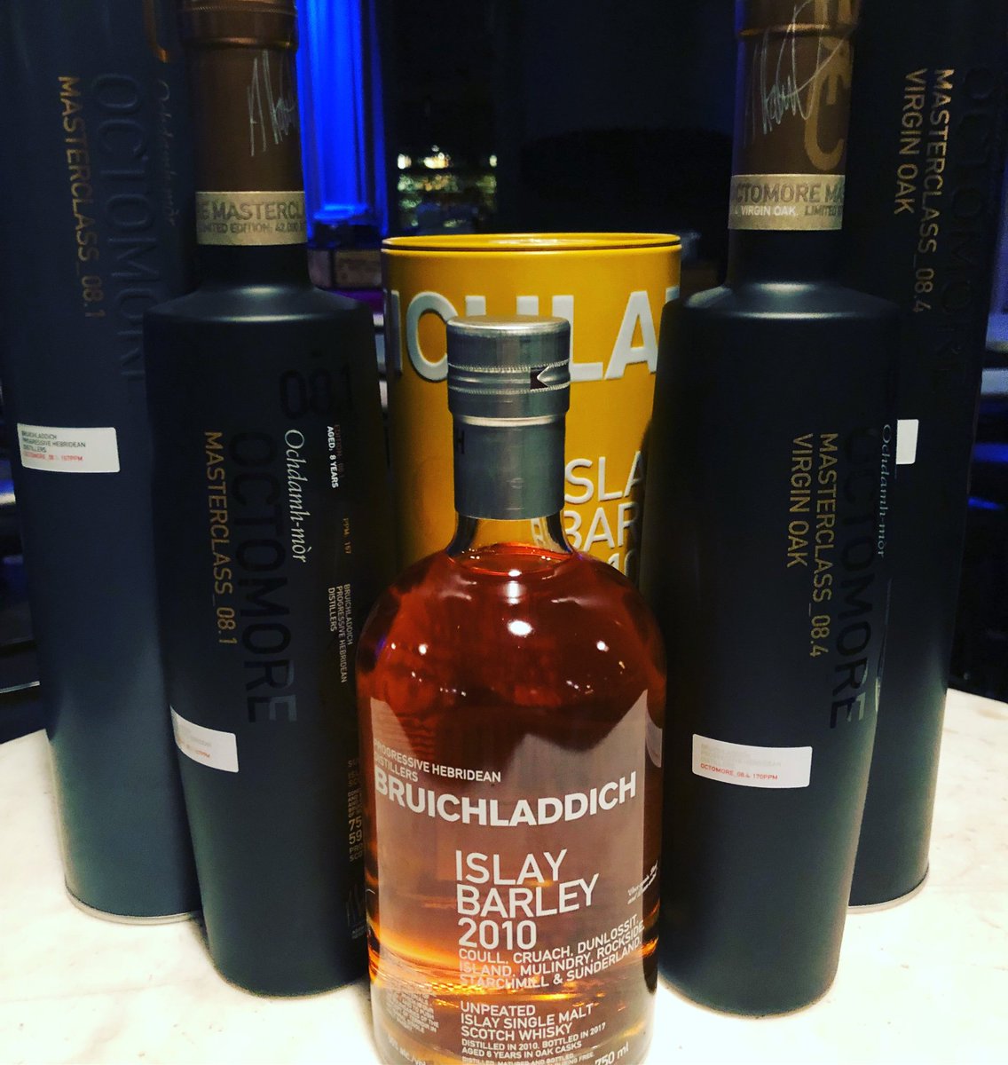 LocalEditionSf's tweet image. It’s getting time to put these babies on the backbar. @bruichladdich #bruichladdich #octomore #singlemaltwhisky #islaywhisky