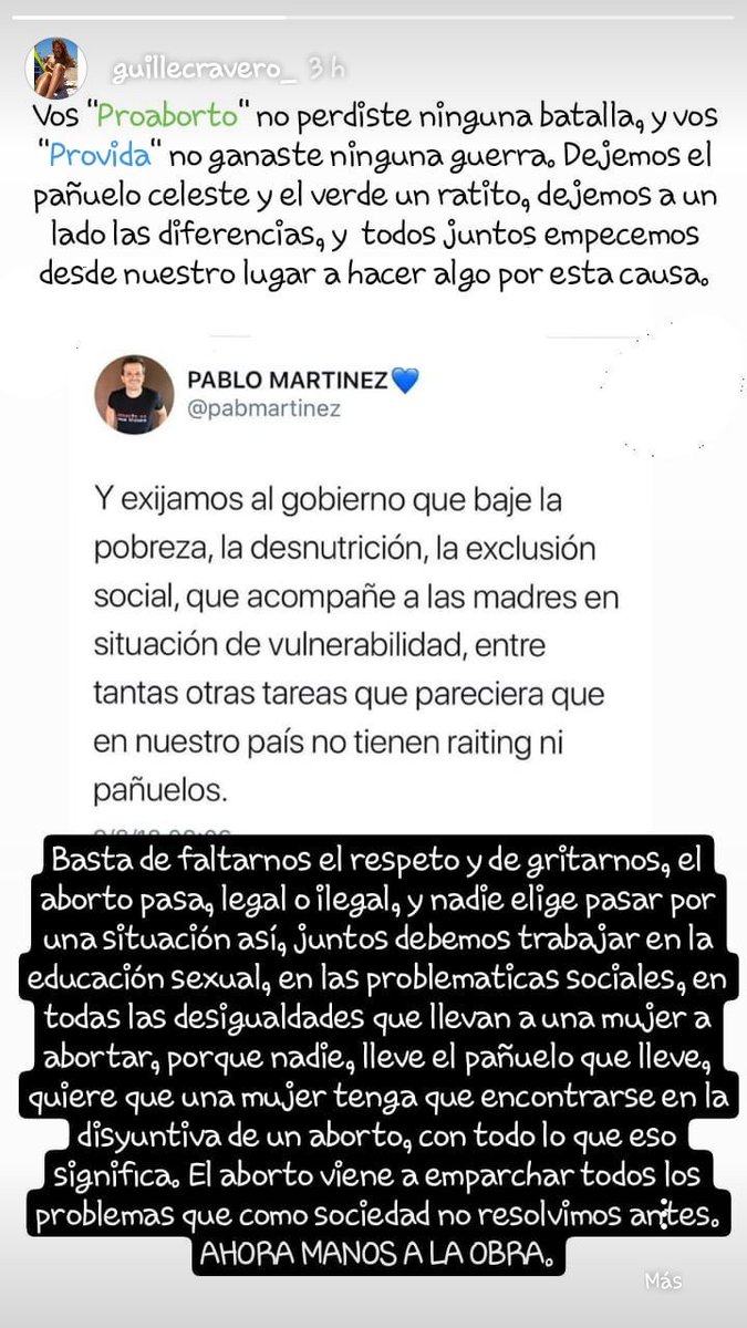 GuilleCravero_'s tweet photo. Gracias a quien hizo que la problemática del aborto se visibilice.
Desde la vereda en la que estés parado y desde la postura que tomes, vos desde tu lugar podes sumar, proponer ideas superadoras, y trabajar por la causa, para que el problema se solucione desde la raiz. https://t.co/1ei436wMYc