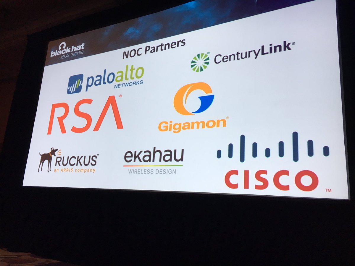 It takes a village to secure a "dirty" network, especially at #BlackHat! Kudos, <a href="/PaloAltoNtwks/">Palo Alto Networks</a> <a href="/CenturyLink/">CenturyLink</a> <a href="/CiscoSecurity/">CiscoSecurity (we've moved)</a> <a href="/ekahau/">Ekahau</a> <a href="/ruckusnetworks/">RUCKUS Networks</a> <a href="/gigamon/">Gigamon</a> #BHUSA