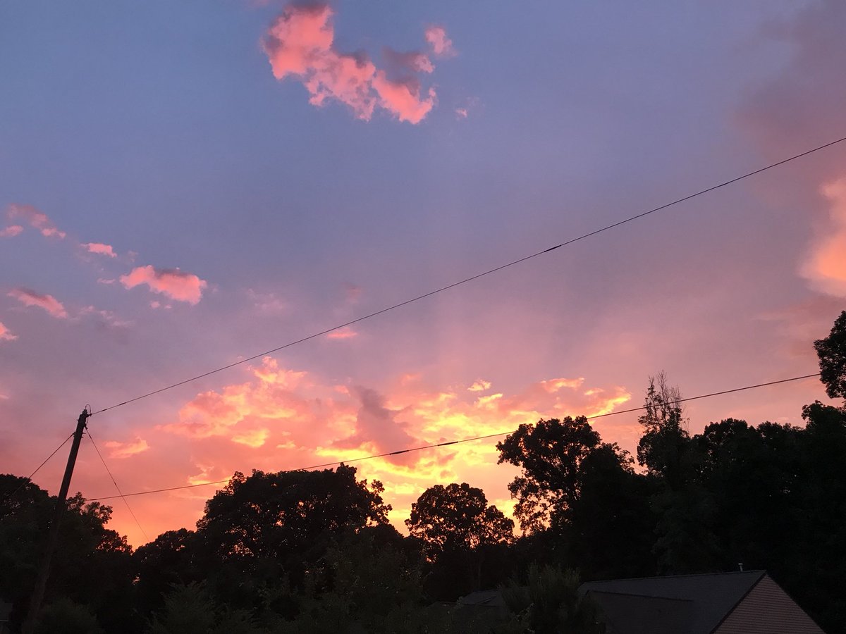 Beautiful shot from our front porch 🌅@FOX46Nick <a href="/Stoff360Media/">Stoff 360 Media</a> #sunsetphotography #sunset