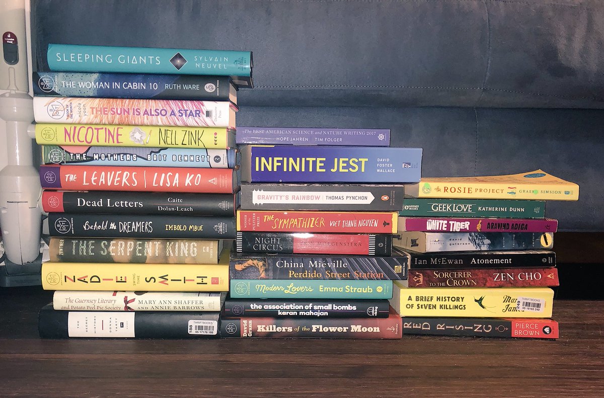 In honor of #NationalBookLoversDay and the fact that I have too many books, I’m giving away these books!

To enter, just #retweet this tweet before 8/16! Five randomly chosen winners will get to pick a book &amp; I’ll send it to you!

#giveaways #GiveawayAlert #books