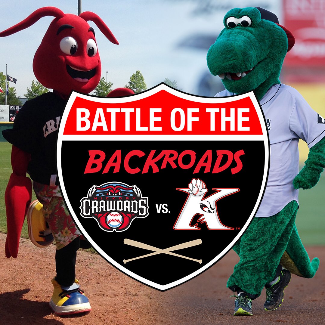 HickoryCrawdads's tweet photo. With a win in game one, the ‘Dads have secured the season series in  against the @Intimidators! They lead the series 11 games to 8 with one to play! #WereNotIntimidated https://t.co/FELXFVbFvw