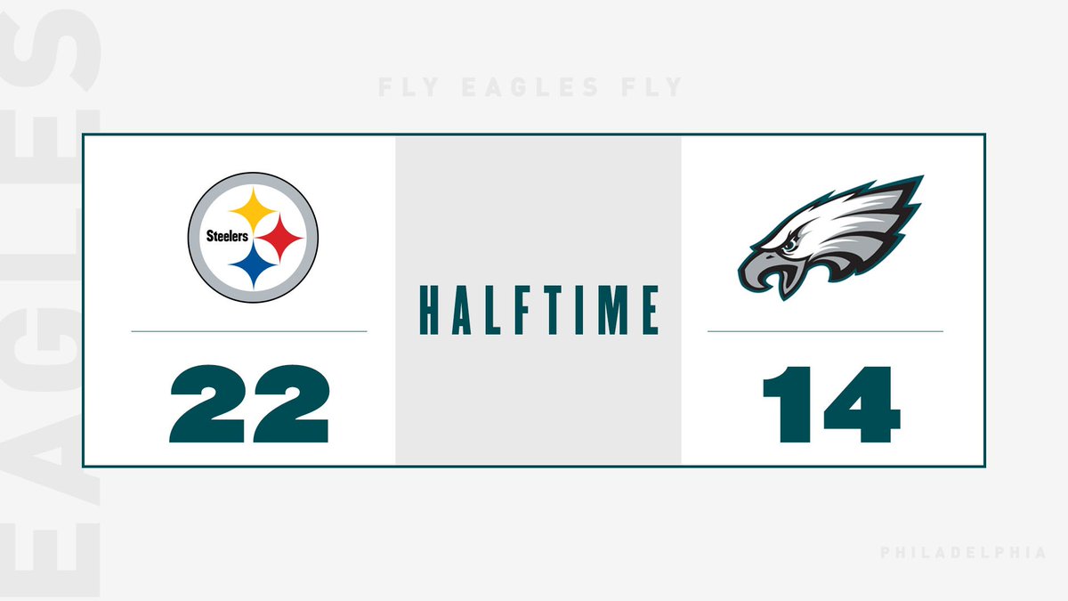 Halftime in South Philly.

#PITvsPHI
