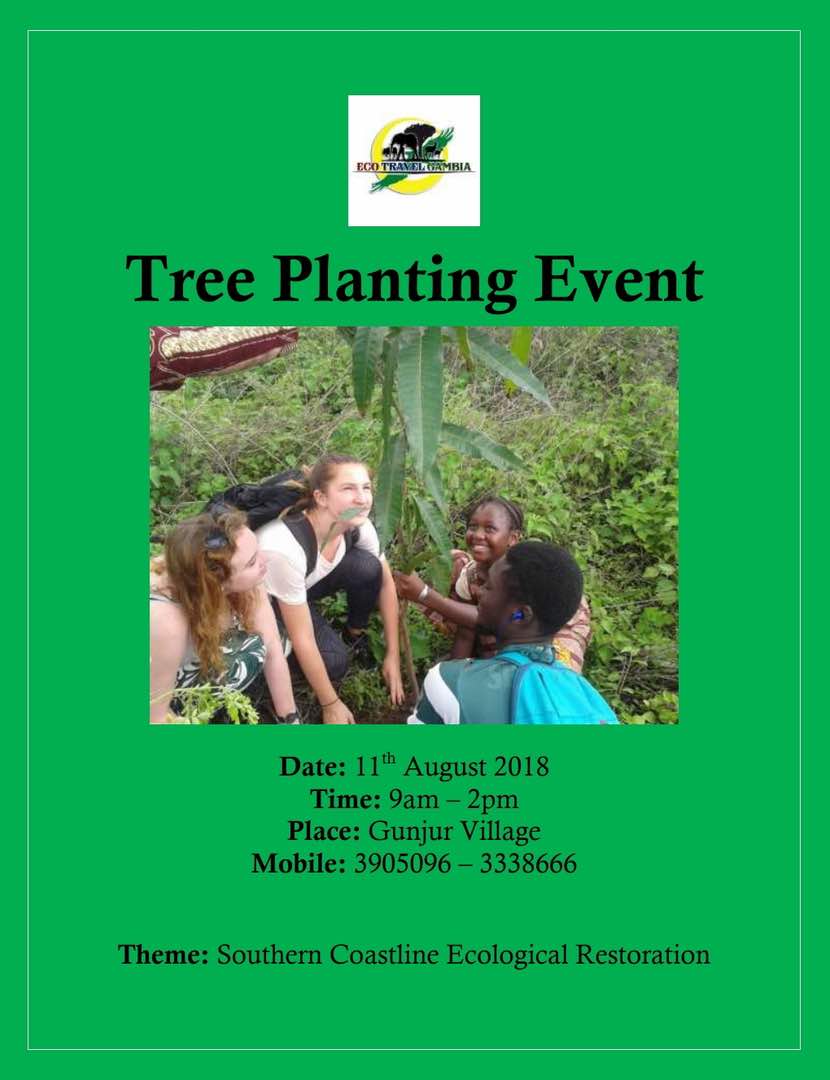 ecotravelgambia's tweet image. The bandwagon of One Man One Tree Initiative will kick off in Gunjur Village this Saturday 11th August 2018.

The theme for this year's Southern Coastline Ecological Restoration is: #Matora Forest Extension Program