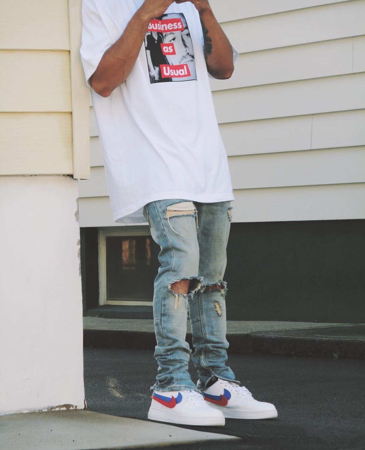 on chain fiend. on X: #SimpleFits 📷 @mnml.la / @i_sedated ▪️  #BrooklynProjects #Tee ▪️ @mnml.la #Jeans “SIMPLE10 10% OFF!” ▪️ #NikeLab  #AF1 #Sneakers ⠀ ⠀ ⠀ [ Outfit sponsored by @mnml.la visit