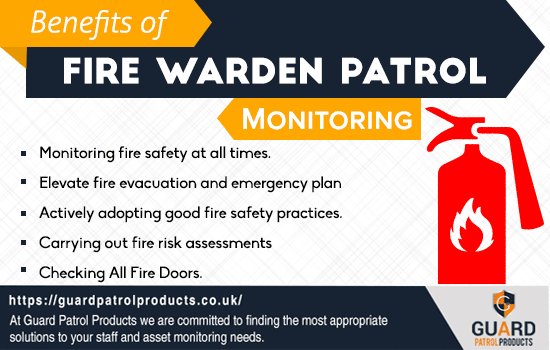 GuardPatrol's tweet image. Take a look at Top Benefits of Fire Warden Patrol Monitoring!! Contact Us: bit.ly/2risUji #Fire Warden Patrol #FireWardens #FirePrevention #GuardPatrolProducts