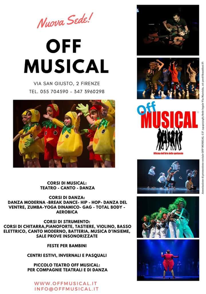 Nuova sede OFF MUSICAL, DAL 3 Settembre!